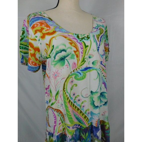 Vintage Jams World Island Hop Floral HAWAII DRESS… - image 5