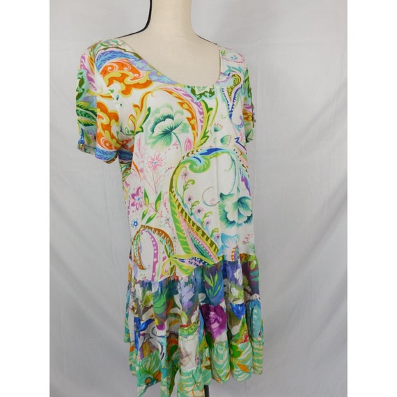 Vintage Jams World Island Hop Floral HAWAII DRESS… - image 3