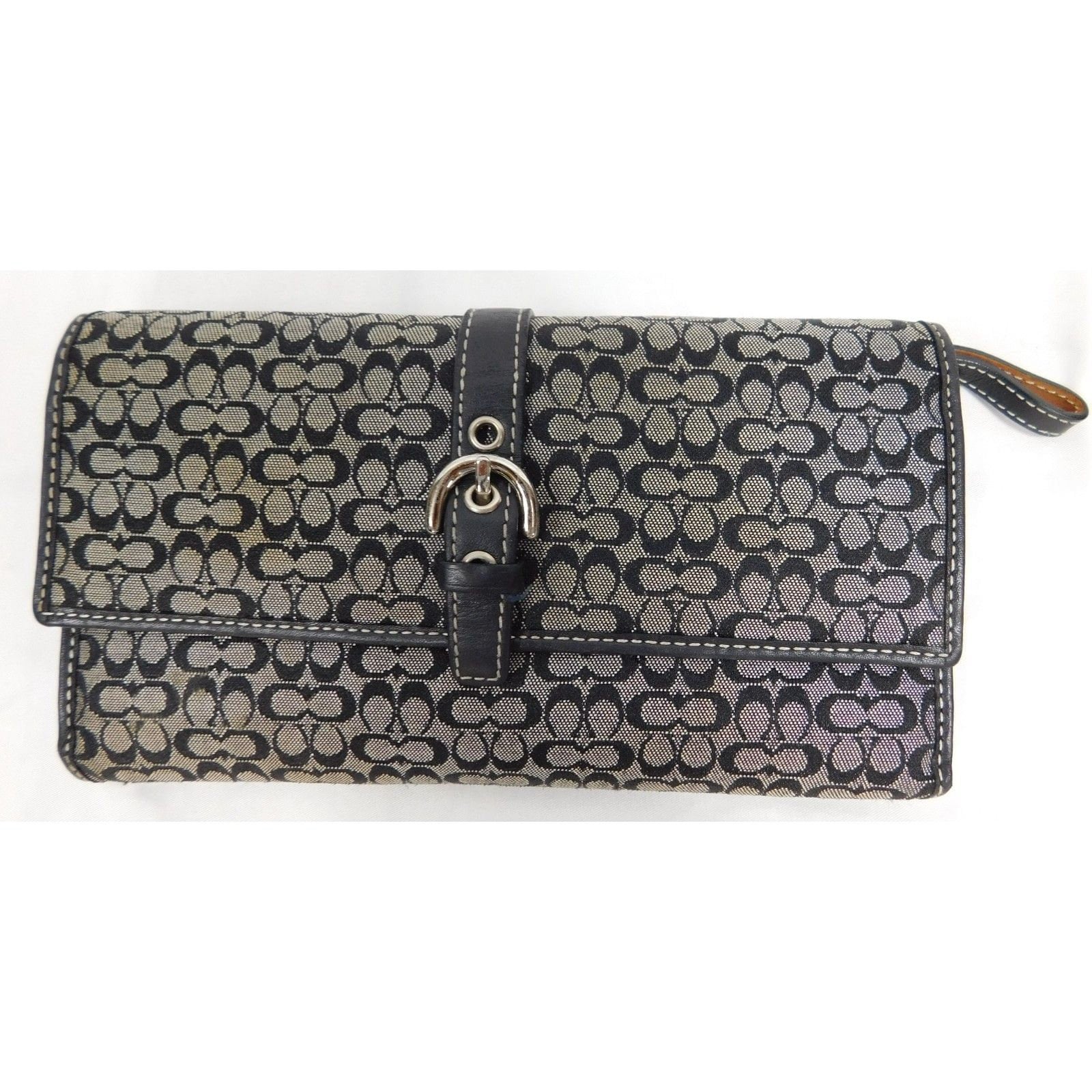 COACH CONTINENTAL Long Logo Monogram Buckle Wallet Etsy Canada