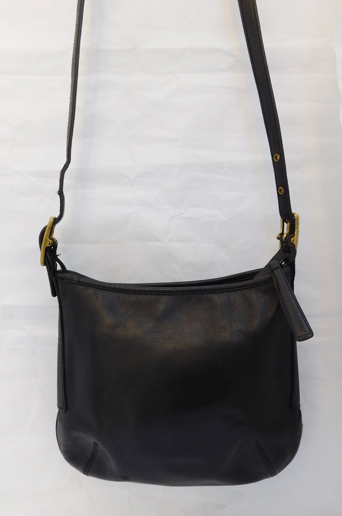 Vintage Coach 9204 Court Black Leather Shoulder Crossbody Bag - Etsy