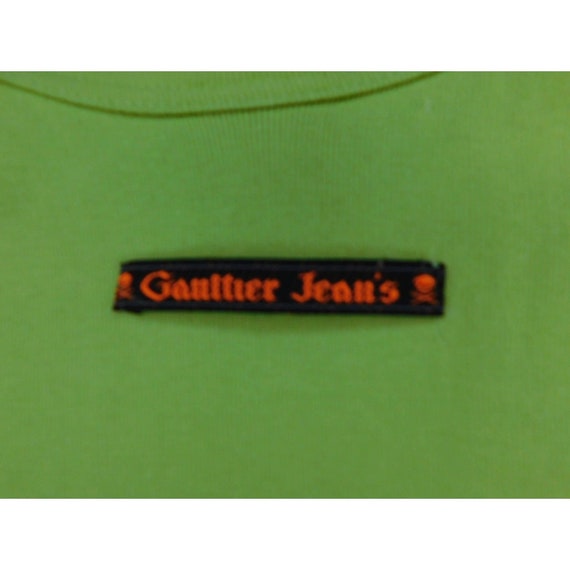 Rare Vintage Jean Paul Gaultier Lime Green Logo T… - image 6