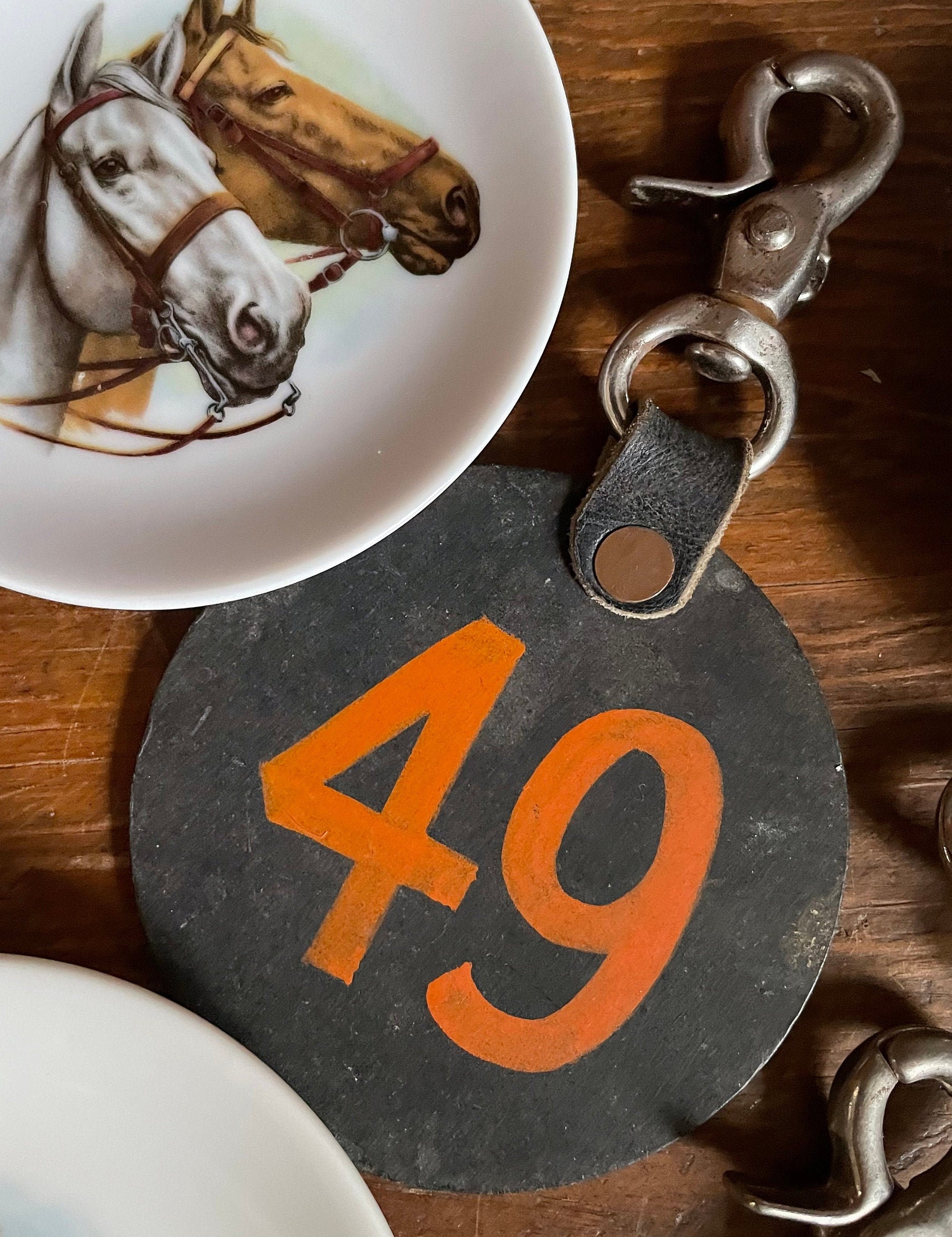 Vintage HORSE Bridle Numbers HandPainted Equestrian Gift Etsy