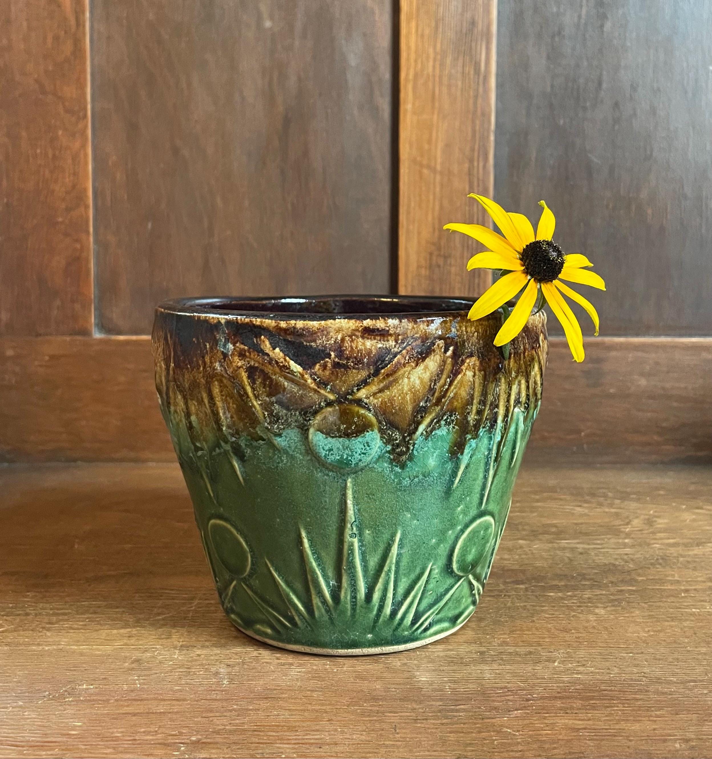 Robinson Green and Brown Pottery - Etsy