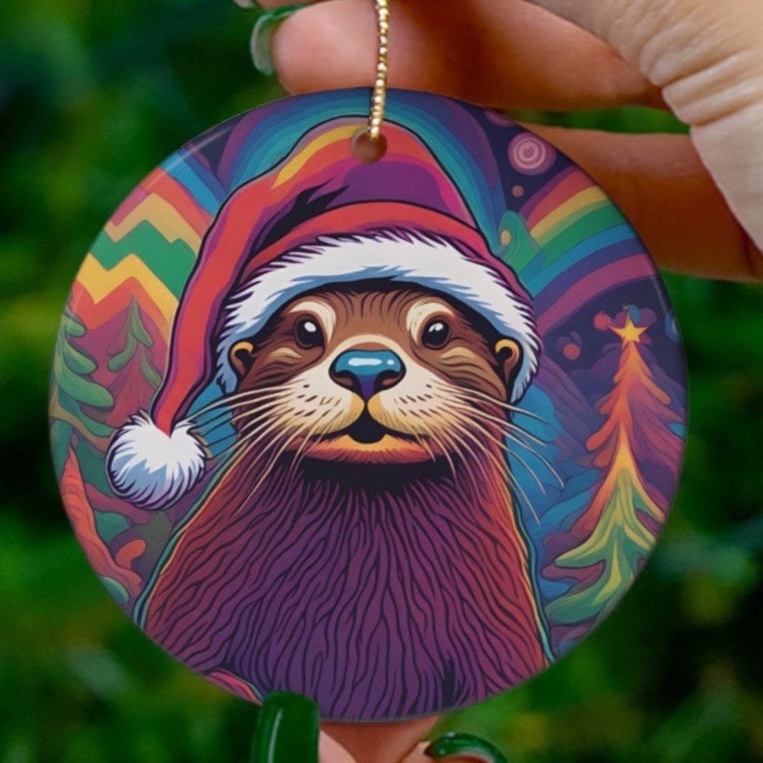 Otter Christmas Ornament 