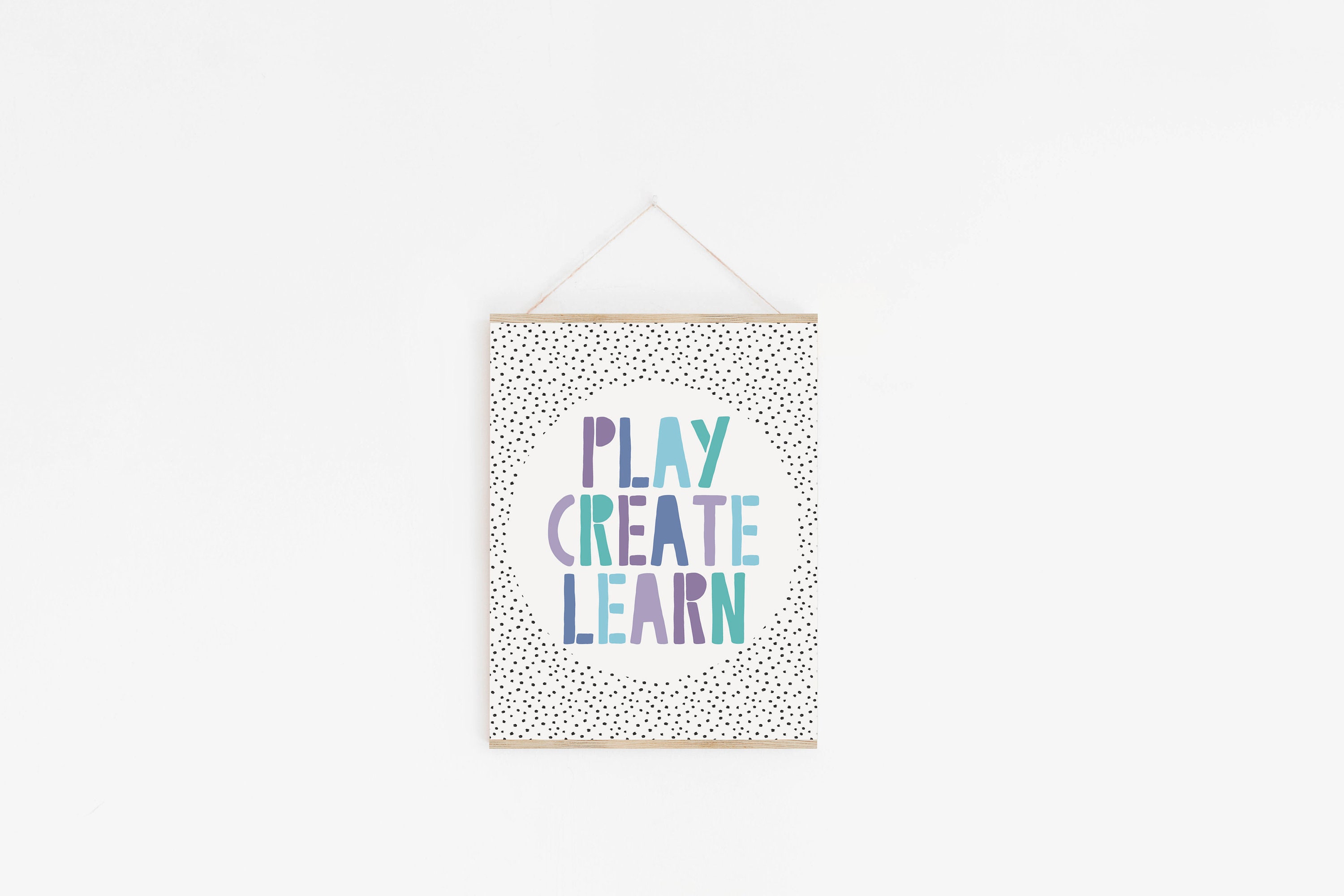 Play Create Learn Playroom Print, Kids Room Decor, Playroom Poster ...