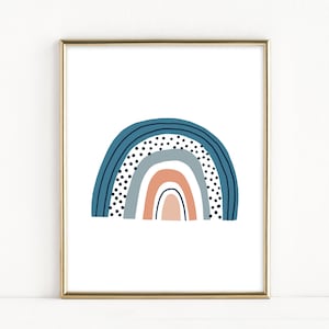 Nursery Rainbow Wall Art, Rainbow Kids Room, Rainbow Digital Print, Rainbow Download, Rainbow Print, Printable Rainbow Art, Rainbow Baby