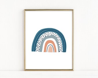 Nursery Rainbow Wall Art, Rainbow Kids Room, Rainbow Digital Print, Rainbow Download, Rainbow Print, Printable Rainbow Art, Rainbow Baby