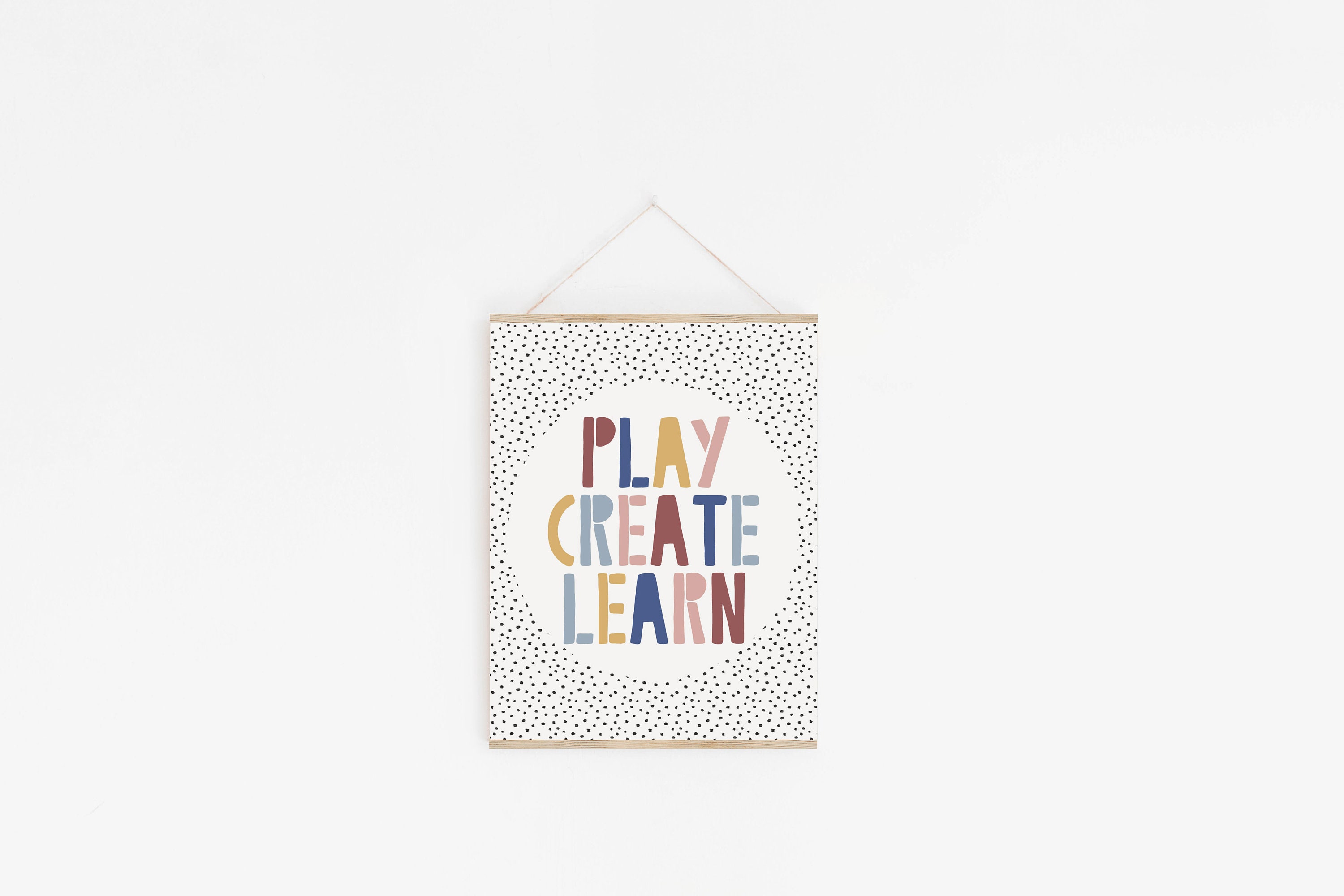 Playroom Printable Art Playroom Print Set Play Create Learn - Etsy