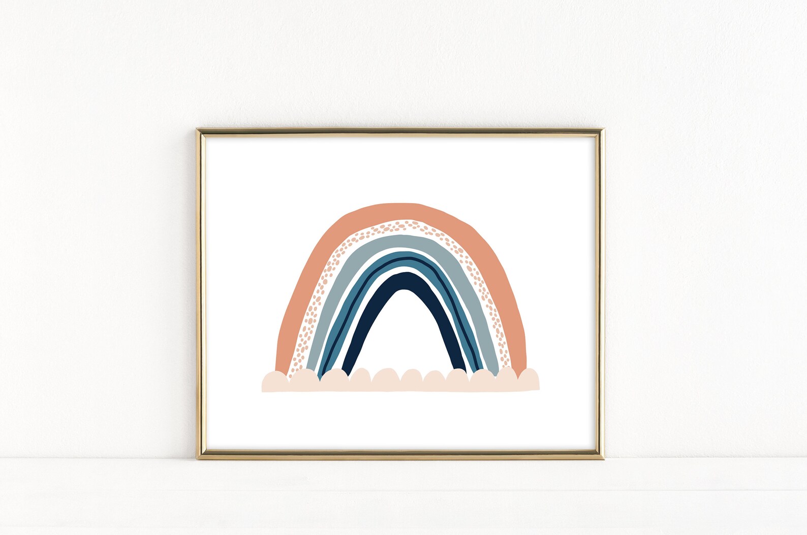 Rainbow Printable Art, Rainbow Print for Kids, Neutral Nursery Art, Modern Rainbow Decor, Kids ...