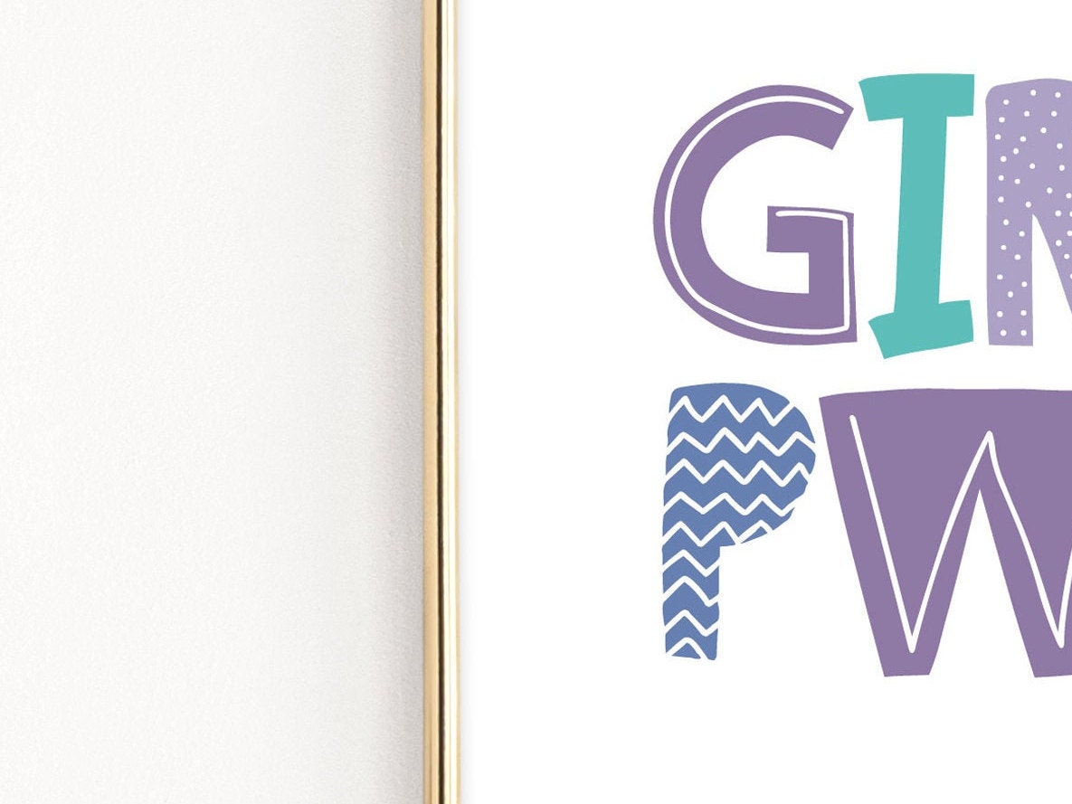 Girl Power Print, Printable Artwork for Girls, Girl Power Poster ...