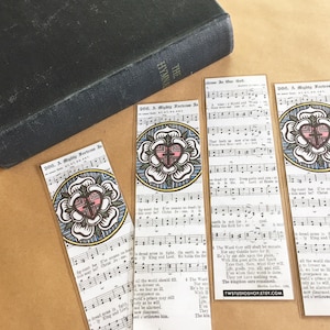 Downloadable Lutheran Bookmarks. Confirmation or Reformation Gift. - Etsy