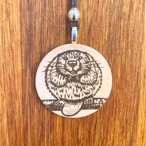 Beaver Necklace, Personalized Beaver Necklace, Beaver Jewelry, Beaver Pendant, Beaver Wearable, Beaver Charm, Beaver
