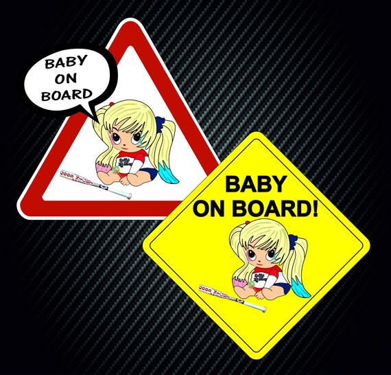 Baby On Board Harley Quinn Stickers For The Car Etsy