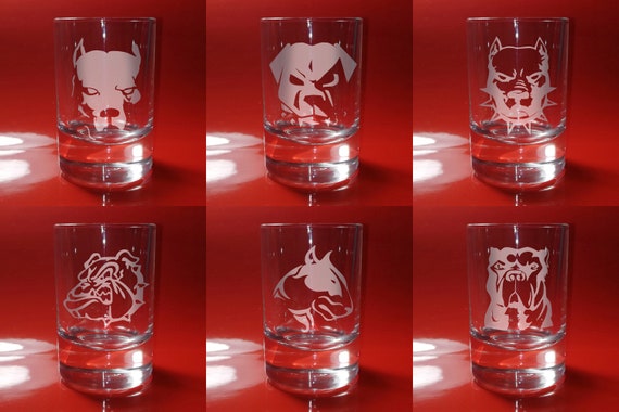 bulldog shot glasses
