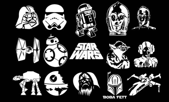 star wars window clings