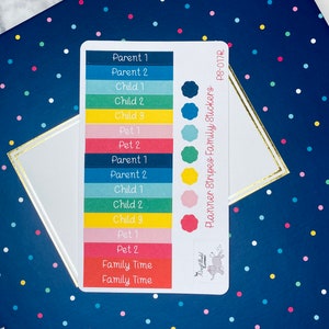 Family Labels or Section Dividers for Teacher Planner