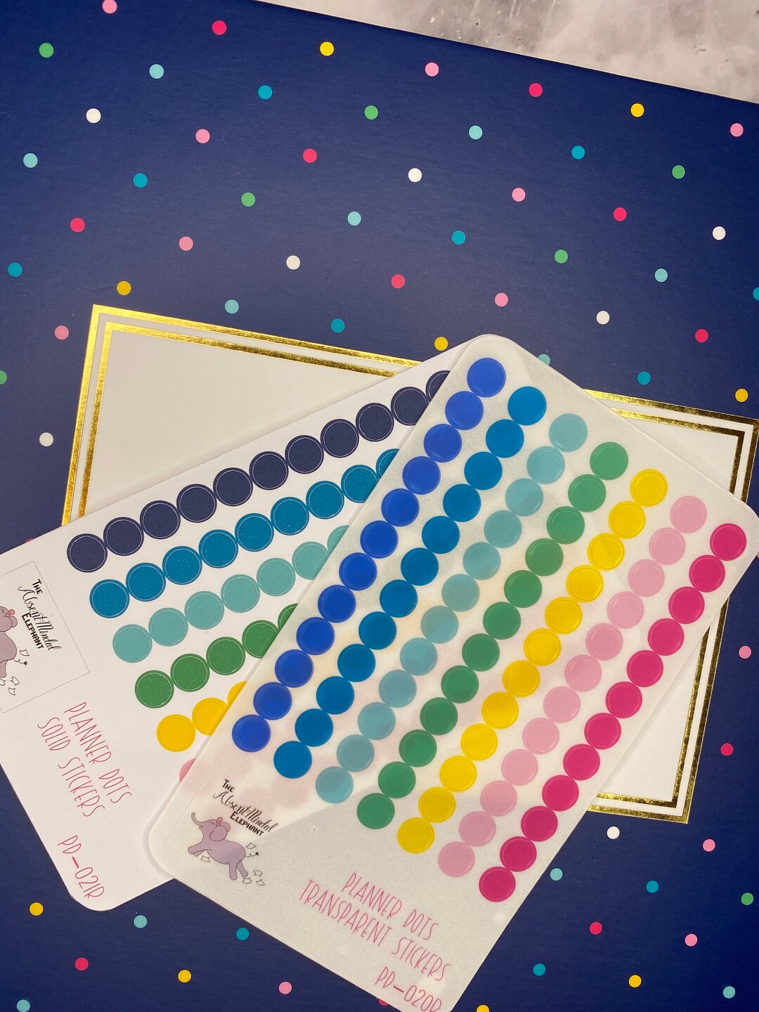 Colored Dots for Color Coding Planners Solid and Transparent - Etsy