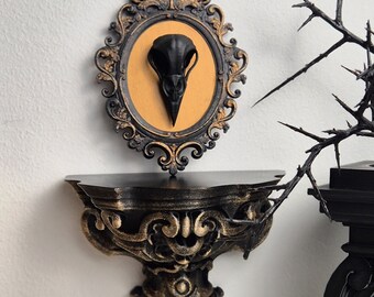 Baroque Wall Shelf 3D-Printed, Decorative Console, Candle Holder, Display Shelf, Wall Corbel, Home Decor, Vintage Gothic Accent