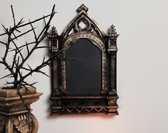 Blackened Gold or Silver Gothic Photo Frame, Victorian Frame, Gothic Standing Frame, Medieval Frame, Baroque Hanging Frame