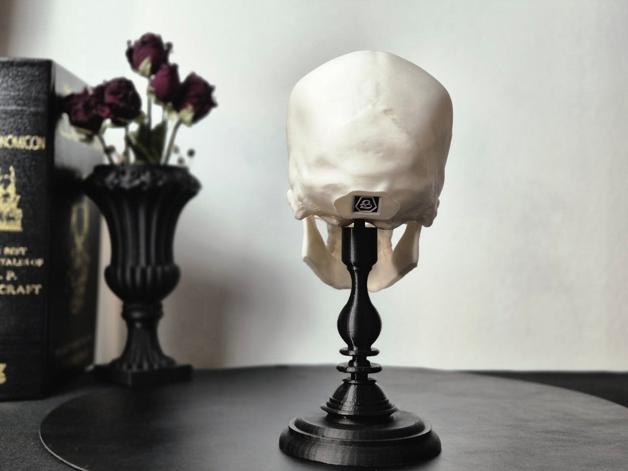 Realistic Human Skull, Skull Replica with Detachable Plinth, 3D-PRINTED
