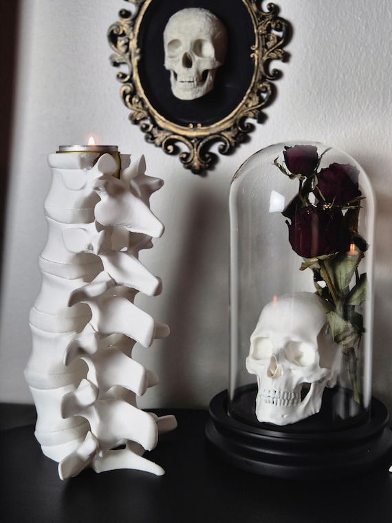 Gothic Spine Candle Holders | Skeleton Bone Tealight Holder | 3D