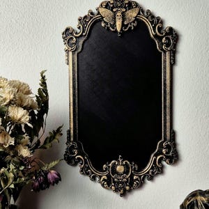 Gothic viktorianischer Bilderrahmen, makaberer Rahmen, Gothic Wanddekor, Barocke Wandkunst, Goth Wandgalerie, Goth Geschenk, 3D-Gedruckt