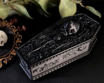 ゴシック棺型ジュエリーボックス | ビクトリア朝のヴァンパイアの小物
