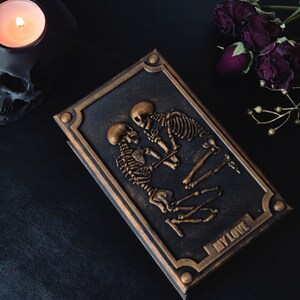 Gotische doos "Lovers", tarotkaartdoos, gotische sieradendoos, gothic cadeau, 3D-GEDRUKT