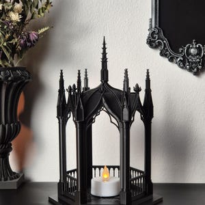Gothic Laterne, Gothic Teelichthalter, 3D-GEDRUCKT