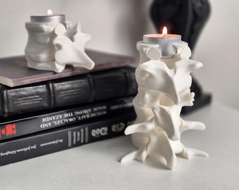 Set of Spine Candle Tealight Holders, 2 pieces