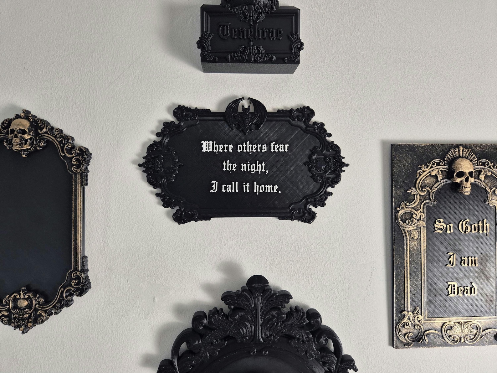 Gothic Wall Art Vampire Plaque | Victorian Gothic Home Decor | 3D ...