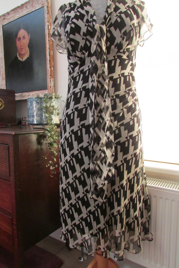 Vintage Diane Von Furstenberg silk dress, DVF sil… - image 3