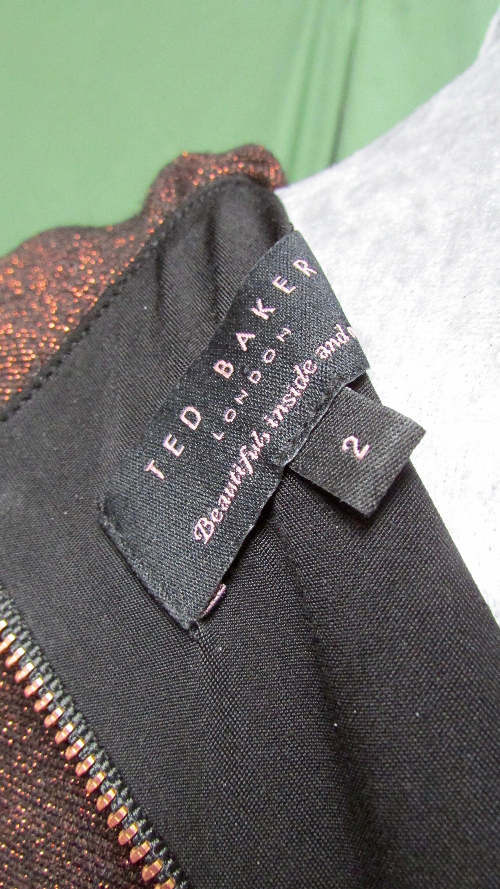 Ted baker top bronze dress