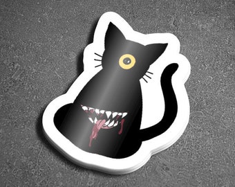 Adesivo de vinil definitivamente um gato