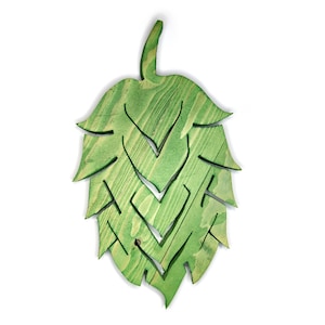 Stained Reclaimed Wood Craft Beer Hop Cone