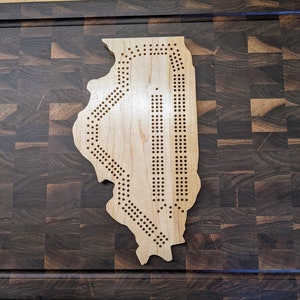 Illinois State IL Cribbage Board, inclusief haringen!