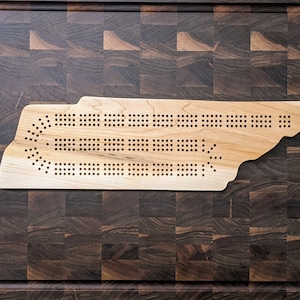 Tennessee State TN Cribbage Board, inclusief Pegs!