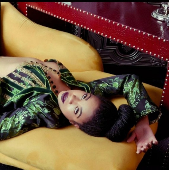 Authentic Vintage Givenchy Couture Velvet Green Ja