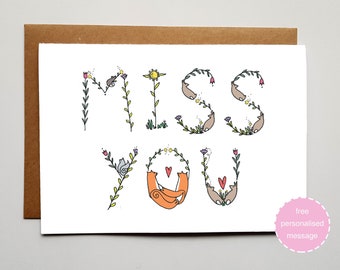 Missing You Card - Miss You Card - We'll Miss You Card