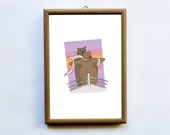 Titanic Art - Bear Love Art Print