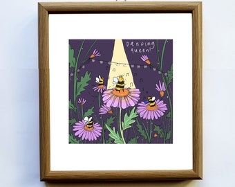 Bee Dancing Queen Print