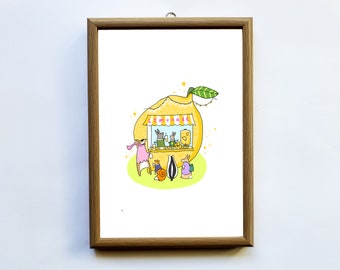 Lemon Citrus Art Print - Lemonade Art - Lemonade Stall