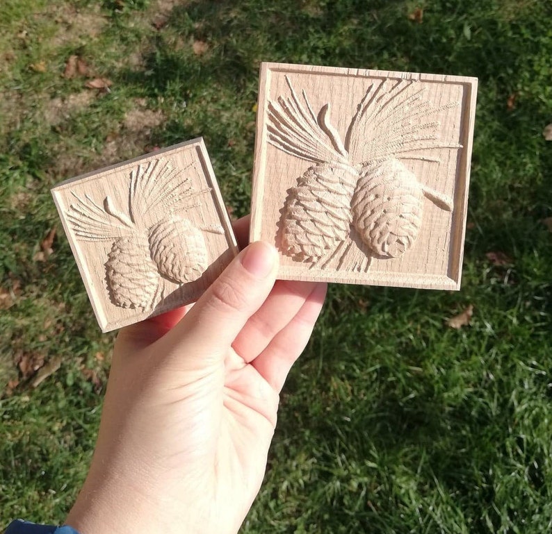 Pine Cones Rosettes Corner Blocks Plinth Great For Image 0