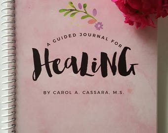 Healing Journal | Chemo gift | Treatment daybook |Guided Journal for Healing| Cancer support