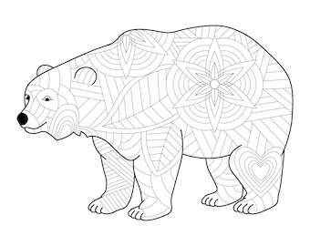 420  Bear Coloring Pages Adults  Free