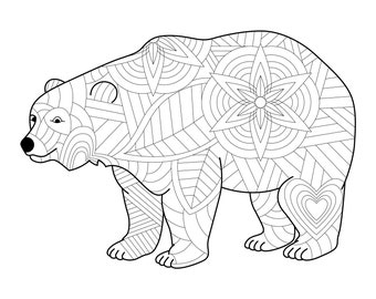 420  Bear Coloring Pages Adults  Free