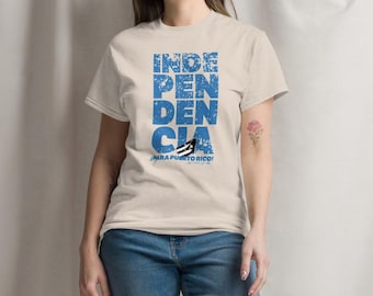 Independencia Blue on Light colors - Unisex classic tee