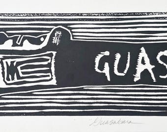 Woodcut print - Guasabara