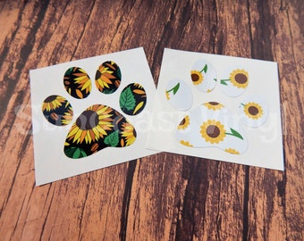 Download Sunflower Paw Print Etsy
