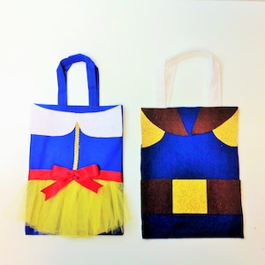10 Pcs Snow White and Prince Charming Party Bag Treat Bags Goodie Bags Snow White Bags Blancanieves